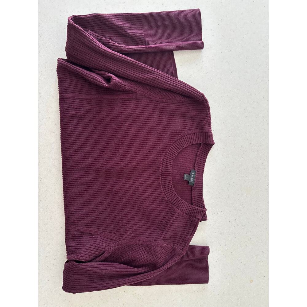 Talbots Ribbed Sweater
Burgundy Crew Neck Cotton Modal Long Sleeve Knit Top - Picture 8 of 14